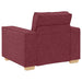 Canapea 3 pcs Roșu Vin 220 x 80 x 84 cm Material textil din in - WALTI WALTI