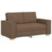Canapea 3 pcs Maro 220 x 80 x 84 cm Material textil din in - WALTI WALTI