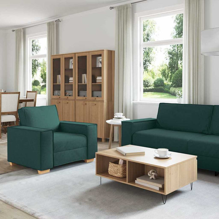 Canapea 3 pcs Verde închis 220 x 80 x 84 cm - WALTI WALTI