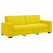 Set de canapele cu perne, 3 piese, galben, catifea - WALTI WALTI