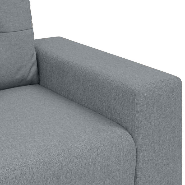 Canapea 3 pcs Gri deschis 221 x 80 x 80 cm WALTI