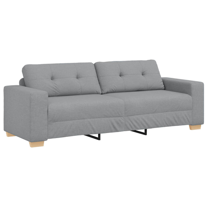 Canapea 3 pcs Gri deschis 221 x 80 x 80 cm WALTI