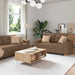 Canapea 3 pcs Maro 221 x 80 x 80 cm Material textil din in - WALTI WALTI