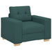 Canapea 3 pcs Verde închis 221 x 80 x 80 cm - WALTI WALTI