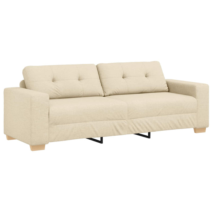 Canapea 3 pcs Crem 221 x 80 x 80 cm Material textil din in - WALTI WALTI