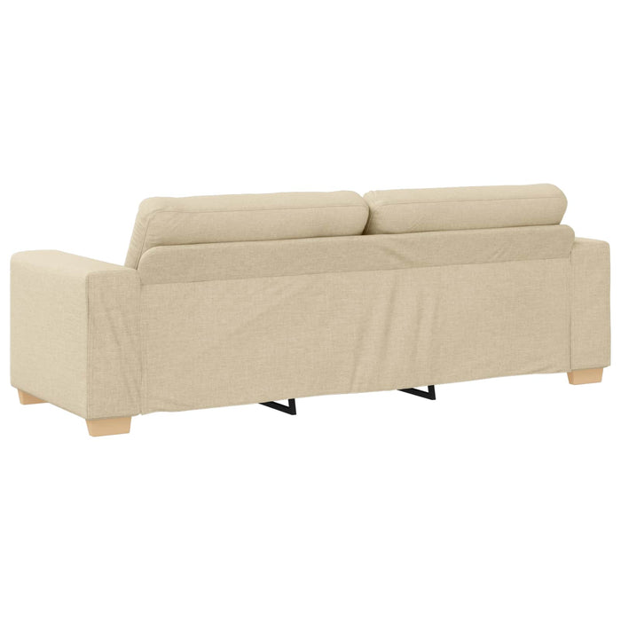 Canapea 3 pcs Crem 221 x 80 x 80 cm Material textil din in - WALTI WALTI
