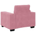 Canapea 3 pcs Roz Material textil din in - WALTI WALTI