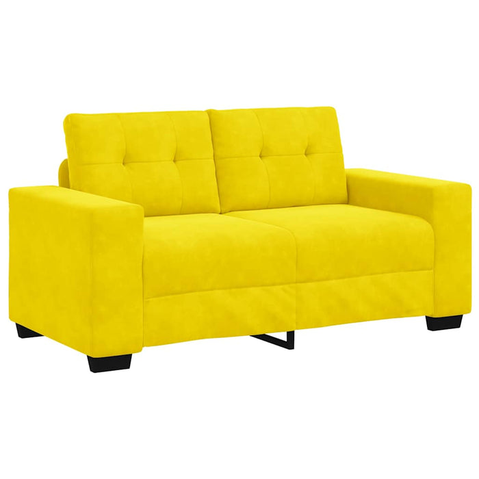 Set de canapea 3 pcs Galben 221 x 80 x 80 cm Catifea WALTI