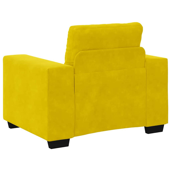 Set de canapea 3 pcs Galben 221 x 80 x 80 cm Catifea WALTI