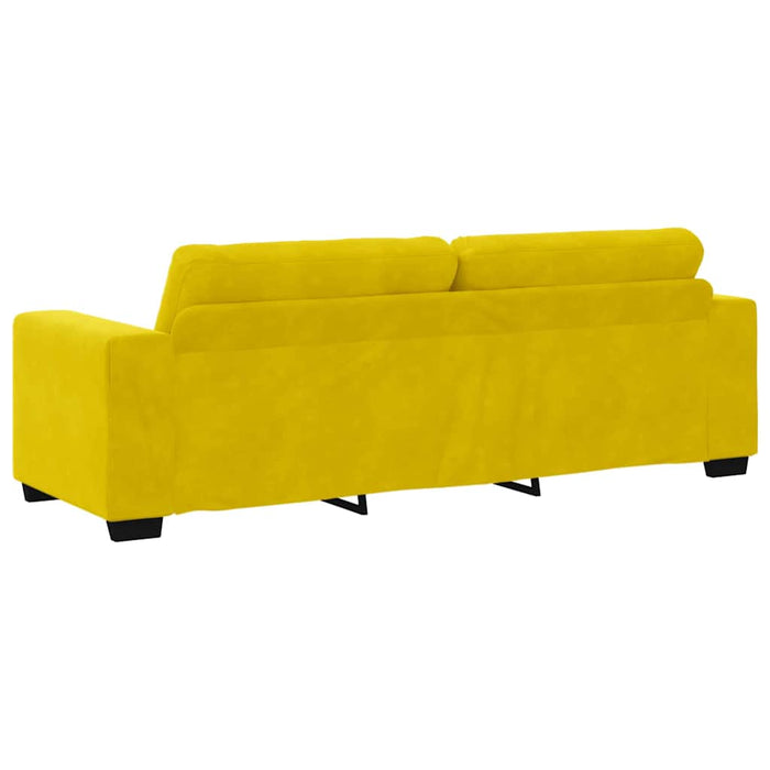 Set de canapea 3 pcs Galben 221 x 80 x 80 cm Catifea WALTI