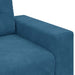 Canapea 3 pcs albastru Material textil din in - WALTI WALTI