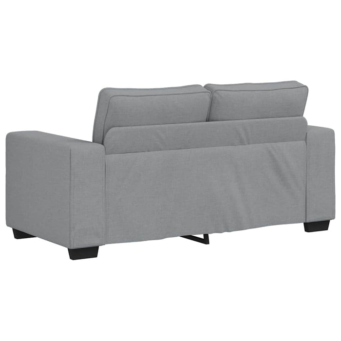 Set de canapele cu perne, 3 piese, gri deschis, textil - WALTI WALTI