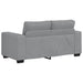 Set de canapele cu perne, 3 piese, gri deschis, textil - WALTI WALTI