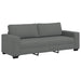 Set de canapele cu perne, 3 piese, gri închis, textil - WALTI WALTI