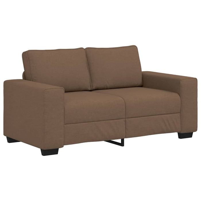 Set de canapele cu perne, 3 piese, maro, textil WALTI