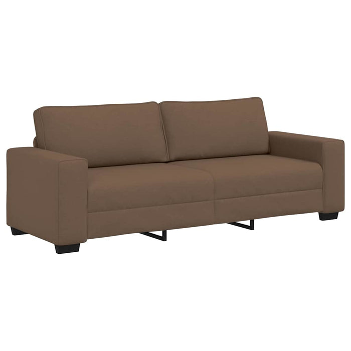 Set de canapele cu perne, 3 piese, maro, textil WALTI