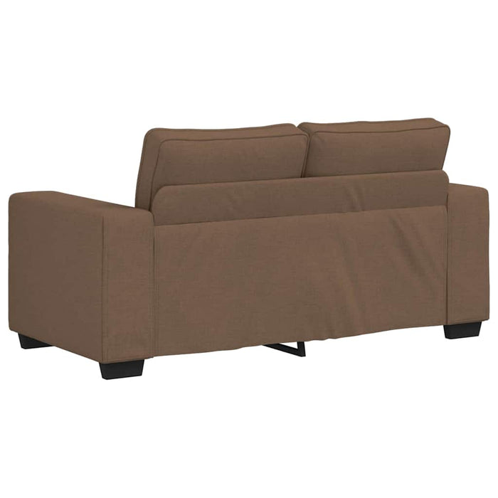 Set de canapele cu perne, 3 piese, maro, textil WALTI