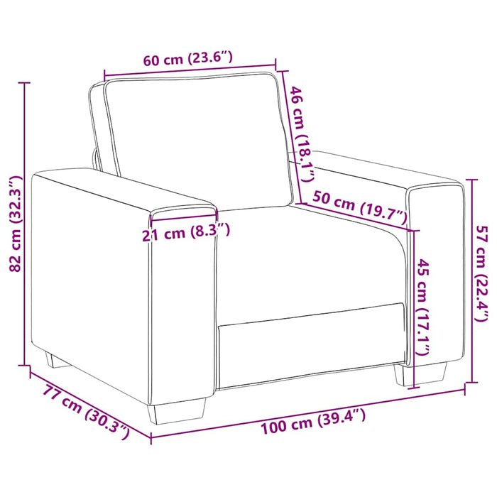 Set de canapele cu perne, 3 piese, maro, textil WALTI