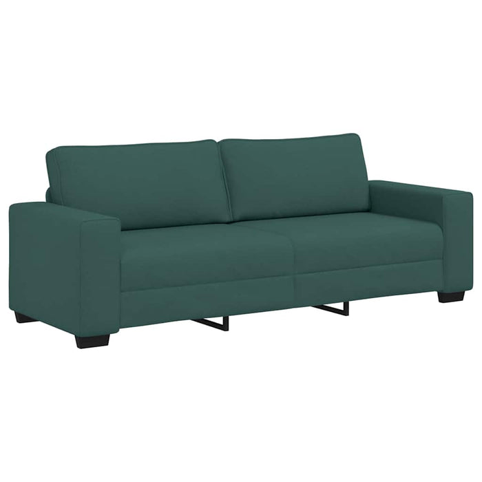 Set de canapele cu perne, 3 piese, verde închis, textil - WALTI WALTI