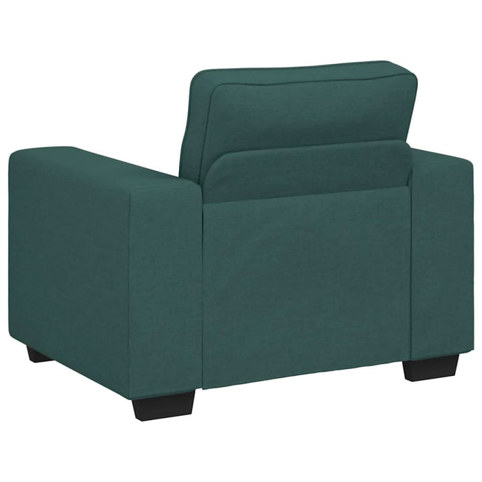 Set de canapele cu perne, 3 piese, verde închis, textil - WALTI WALTI
