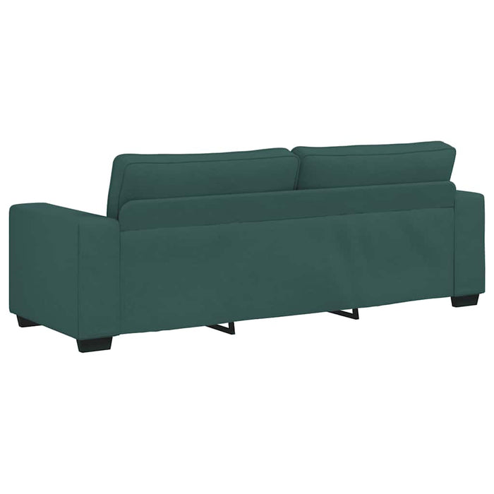 Set de canapele cu perne, 3 piese, verde închis, textil - WALTI WALTI
