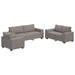 Set de canapea cu perne, 3 piese, gri taupe, material textil - WALTI WALTI