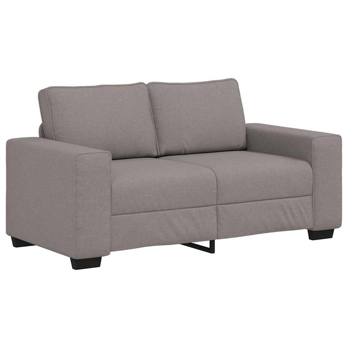 Set de canapea cu perne, 3 piese, gri taupe, material textil - WALTI WALTI