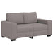 Set de canapea cu perne, 3 piese, gri taupe, material textil - WALTI WALTI