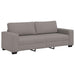 Set de canapea cu perne, 3 piese, gri taupe, material textil - WALTI WALTI