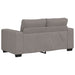 Set de canapea cu perne, 3 piese, gri taupe, material textil - WALTI WALTI