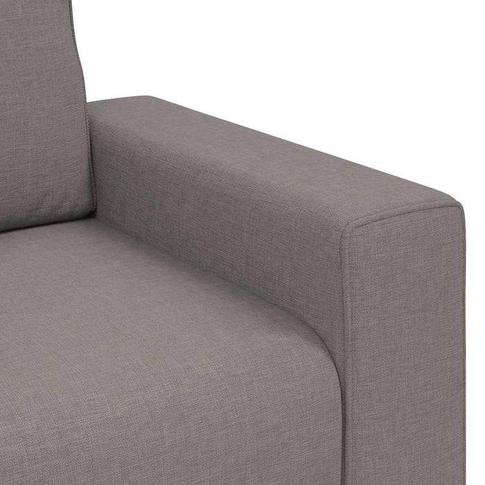 Set de canapea cu perne, 3 piese, gri taupe, material textil - WALTI WALTI