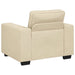 Set de canapele cu perne, 3 piese, crem, textil - WALTI WALTI