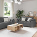 Set canapea, 3 piese, perne gri închis, textil - WALTI WALTI
