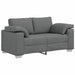 Set canapea, 3 piese, perne gri închis, textil - WALTI WALTI