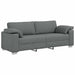 Set canapea, 3 piese, perne gri închis, textil - WALTI WALTI