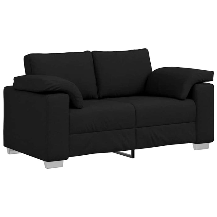 Set de canapea vidaXL 3 piese cu perne, țesătură neagră - WALTI WALTI