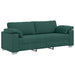 Set de canapea 3 pcs Verde închis 219 x 77 x 82 cm țesătură - WALTI WALTI