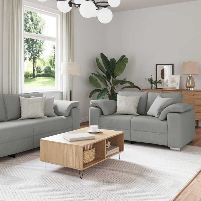 Canapea 3 buc. Gri nori Material textil din in WALTI