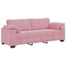Set de canapele cu perne, 3 piese, roz, catifea - WALTI WALTI