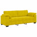 Set de canapele cu perne, 3 piese, galben, catifea - WALTI WALTI