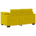 Set de canapele cu perne, 3 piese, galben, catifea - WALTI WALTI