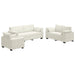Set de canapele cu perne, 3 piese, crem, catifea - WALTI WALTI