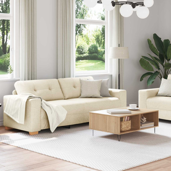 Canapea 2 buc. Bej Material textil din in WALTI