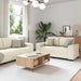 Canapea 2 pcs Bej Material textil din in - WALTI WALTI