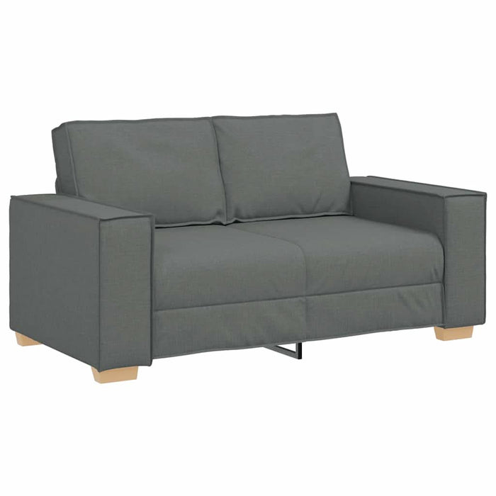 Set de canapele cu perne, 2 piese, gri închis, textil - WALTI WALTI