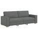 Set de canapele cu perne, 2 piese, gri închis, textil - WALTI WALTI
