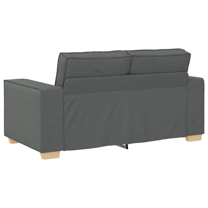Set de canapele cu perne, 2 piese, gri închis, textil - WALTI WALTI