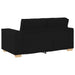 Set de canapele cu perne, 2 piese, negru, textil - WALTI WALTI