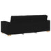 Set de canapele cu perne, 2 piese, negru, textil - WALTI WALTI