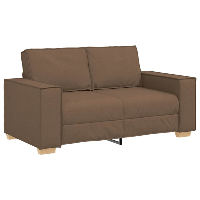 Set de canapele cu perne, 2 piese, maro, textil - WALTI WALTI